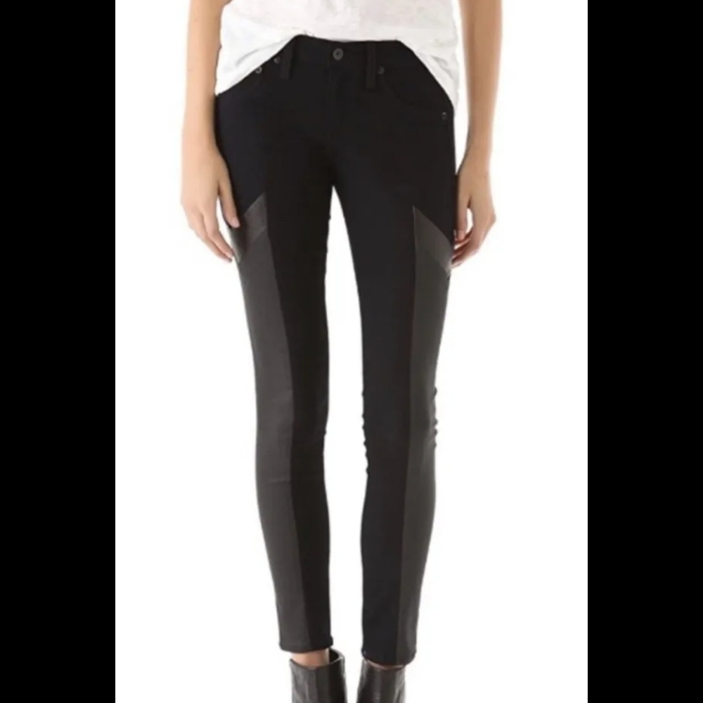 Rag & Bone midnight dark blue grand prix motorcross jeans 27